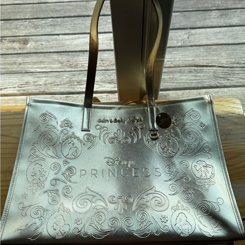 Disney Princess Silver Tote Bag, Bath and Body Works